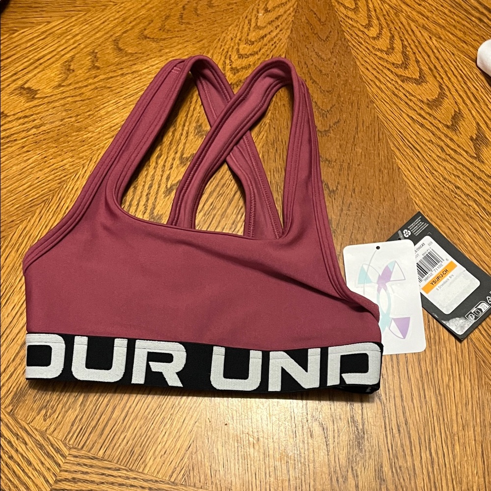 Under Armour Purple and Blue Crossback Bra youth small